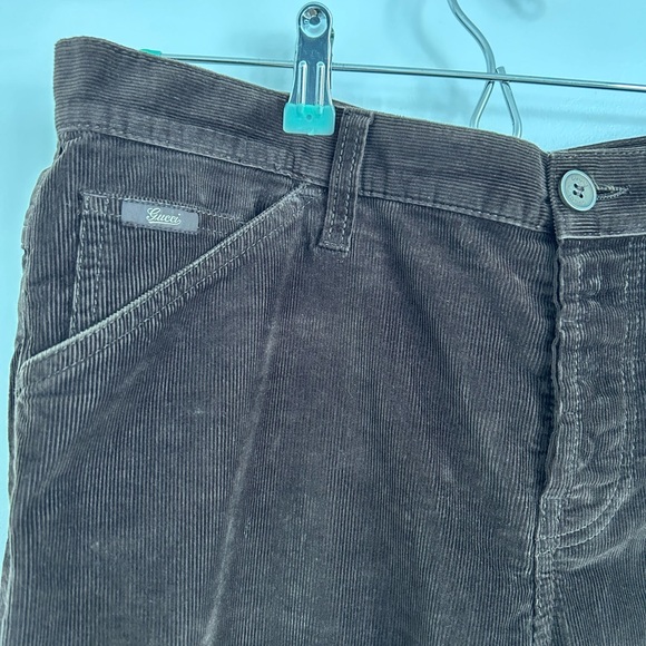 Gucci Men’s Brown Corduroy Pants, Size 36 US/50 IT/Large - Picture 3 of 13